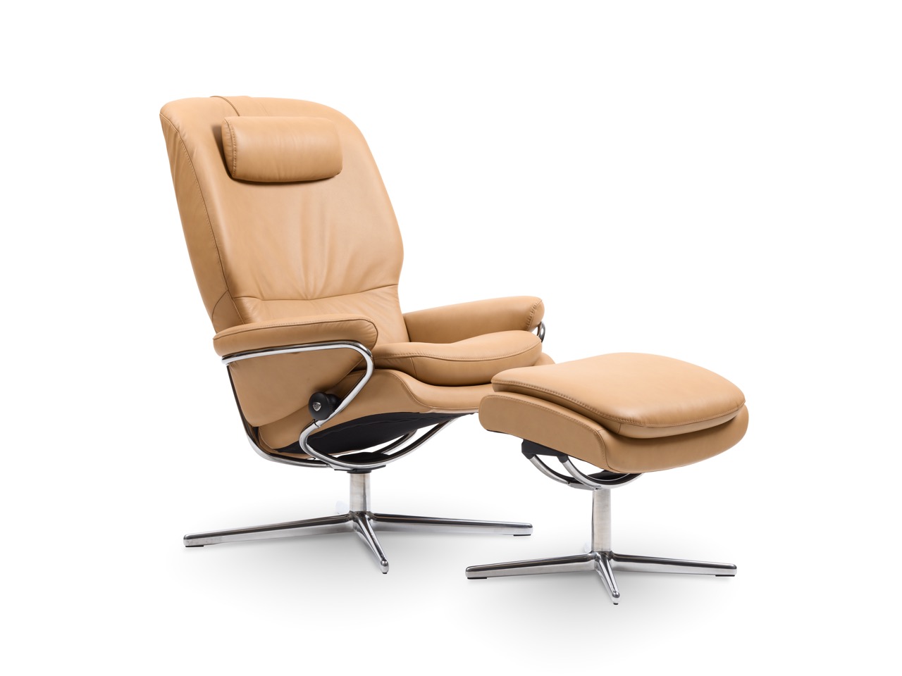 Sessel Rome von Stressless in einem coffefarbenen Leder