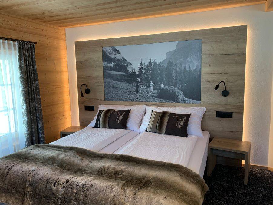 Stilvolle Einrichtung für das Hotel Pinte in Grindelwald