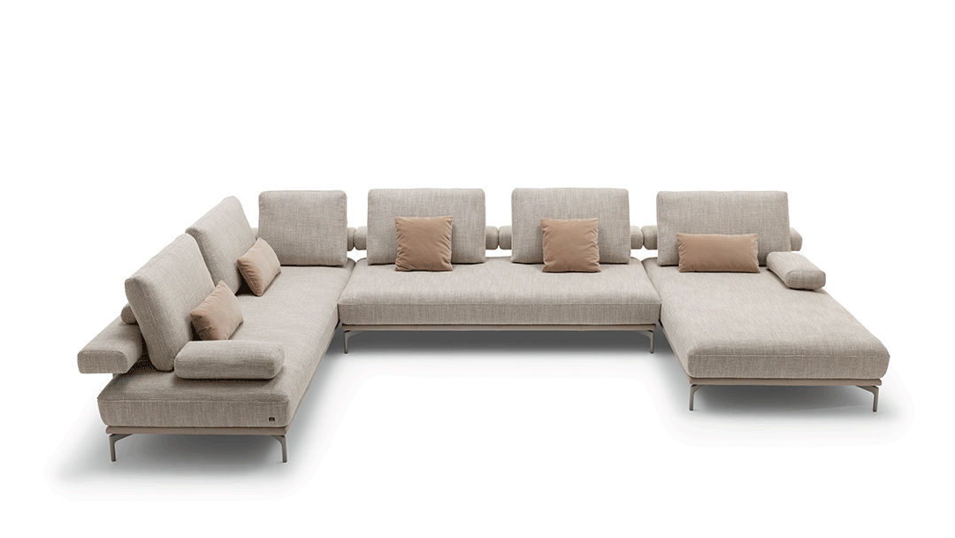 Sofa Jaz von Rolf Benz in einem angenehmen grau