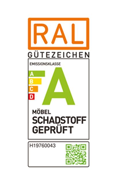 Siegel: RAL Gütezeichen - Möbel Schadstoffgeprüft