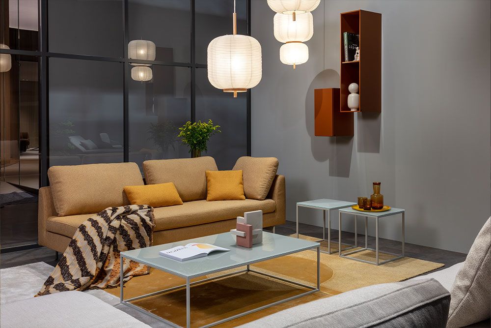 «Mioko» von «Rolf Benz» in Stoff Beige